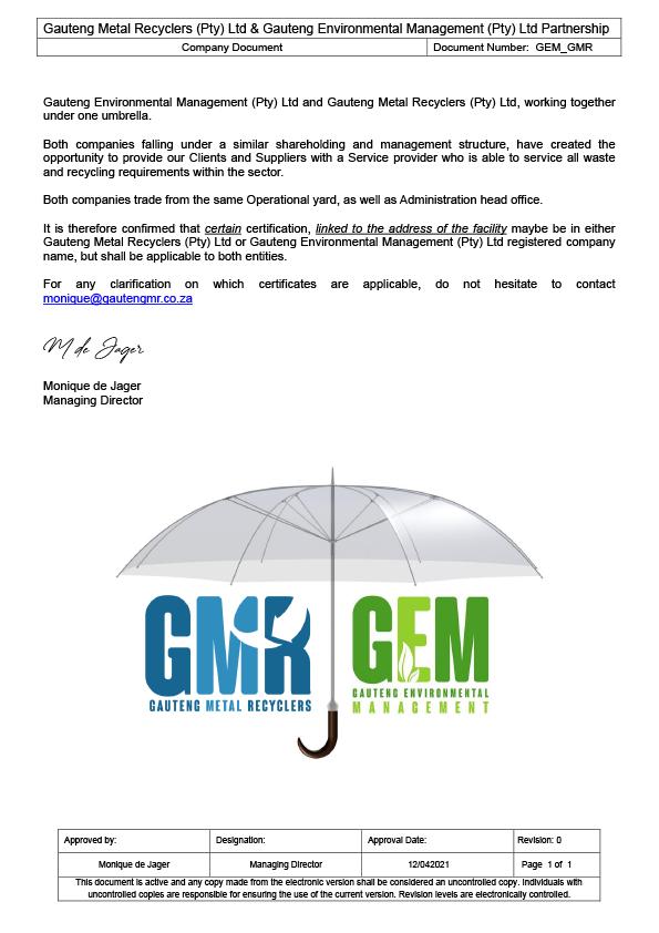 GMR GEM Partnership Cover