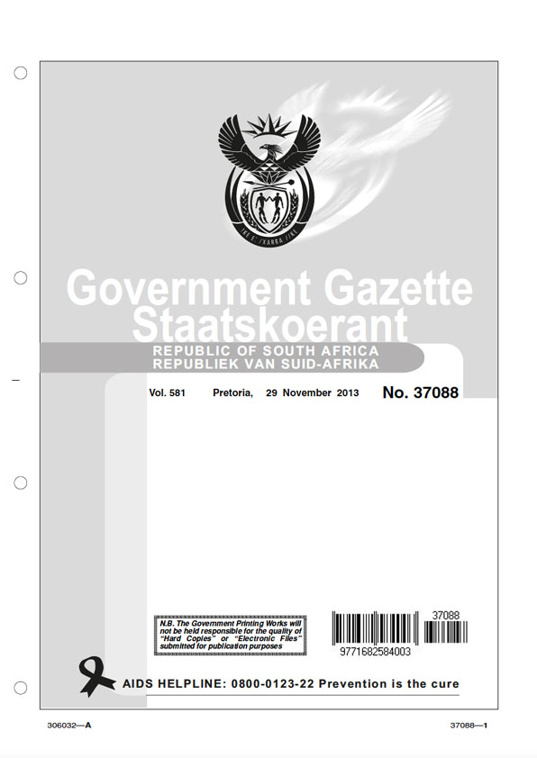 National Norms and Standards for storage of waste 2013 Cover