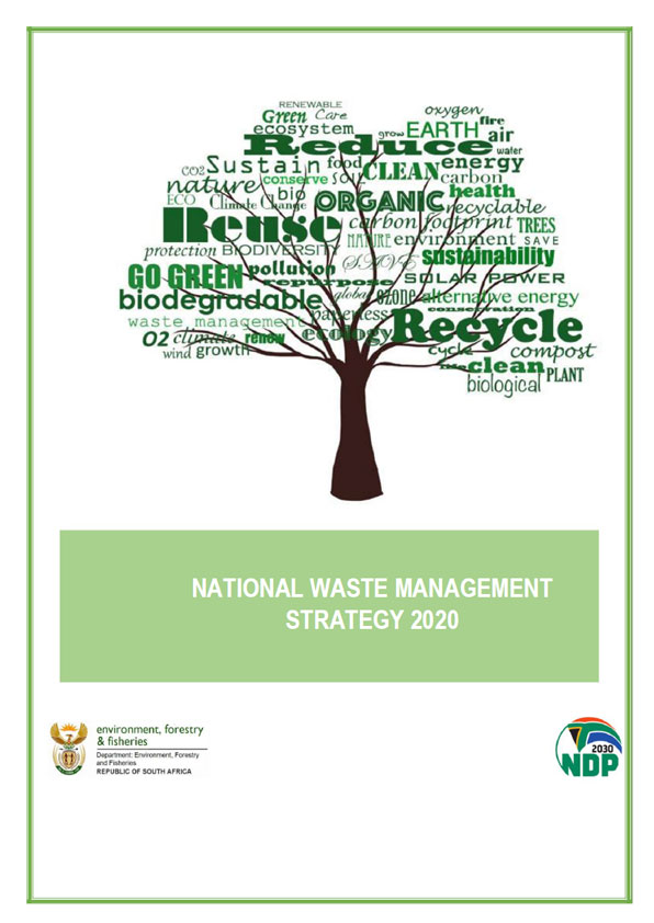 The National Waste Management Strategy 2020 Cover
